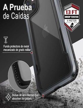 Funda para iPhone 13 Pro Max Raptic Shield de aluminio