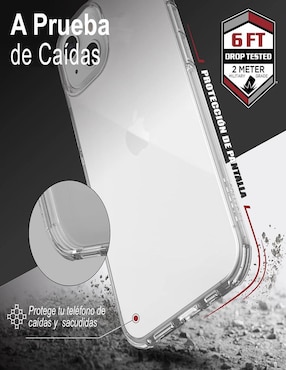 Funda para iPhone 12 y 12 Pro Raptic Clear de policarbonato