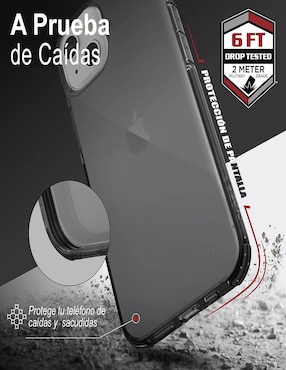 Funda para iPhone 12 y 12 Pro Raptic Clear de policarbonato
