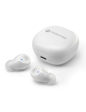 Audífonos True Wireless Motorola Moto Buds 105-WHT Inalámbricos Con Cancelación De Ruido