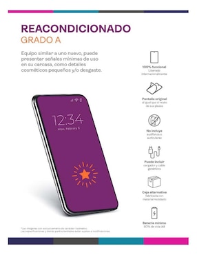 Apple iPhone 15 6.1 pulgadas OLED Reacondicionado