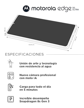 Motorola Moto Edge 50 Ultra POLED 6.6 pulgadas