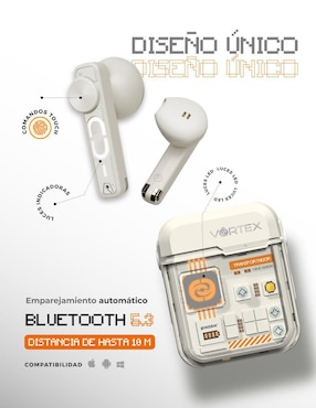 Audífonos In-Ear Binden Dark Vórtex inalámbricos con cancelación de ruido