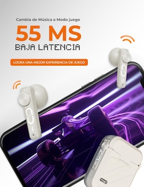 Audífonos In-Ear Binden Dark Vórtex inalámbricos con cancelación de ruido