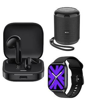 Audífonos True Wireless Xiaomi Redmi Buds 6 Active Inalámbricos Con Cancelación De Ruido + Bocina + Smartwatch