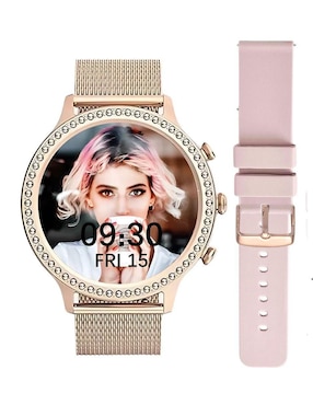 Box Set Smartwatch Gadgets & Fun Gold Chic Para Mujer