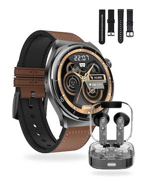 Kit Smartwatch Binden Era One Class + Audífonos Para Hombre