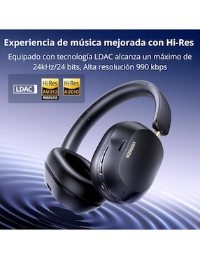 Audífonos On-Ear Ugreen Hitune Max5C inalámbricos con cancelación de ruido