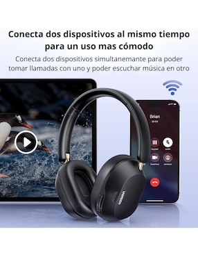 Audífonos On-Ear Ugreen Hitune Max5C inalámbricos con cancelación de ruido
