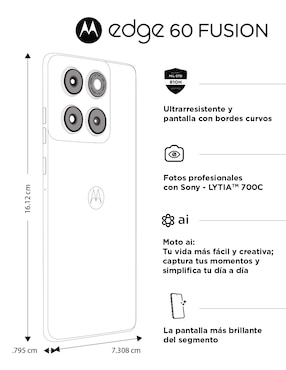 Motorola Edge 60 Fusion POLED 6.6 pulgadas
