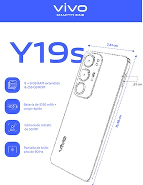 Vivo Y19S LCD 6.6 pulgadas Telcel