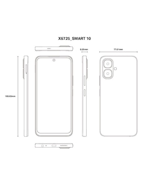 Infinix Smart 10 LCD 6.67 pulgadas desbloqueado