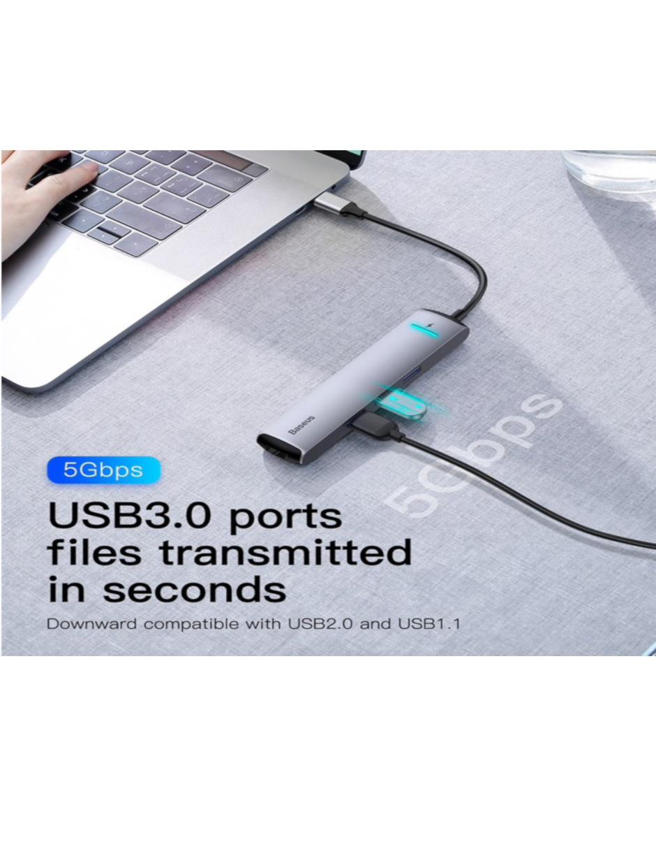Adaptador Hub Tipo C a USB 3.0 CAHUB-J0G 2