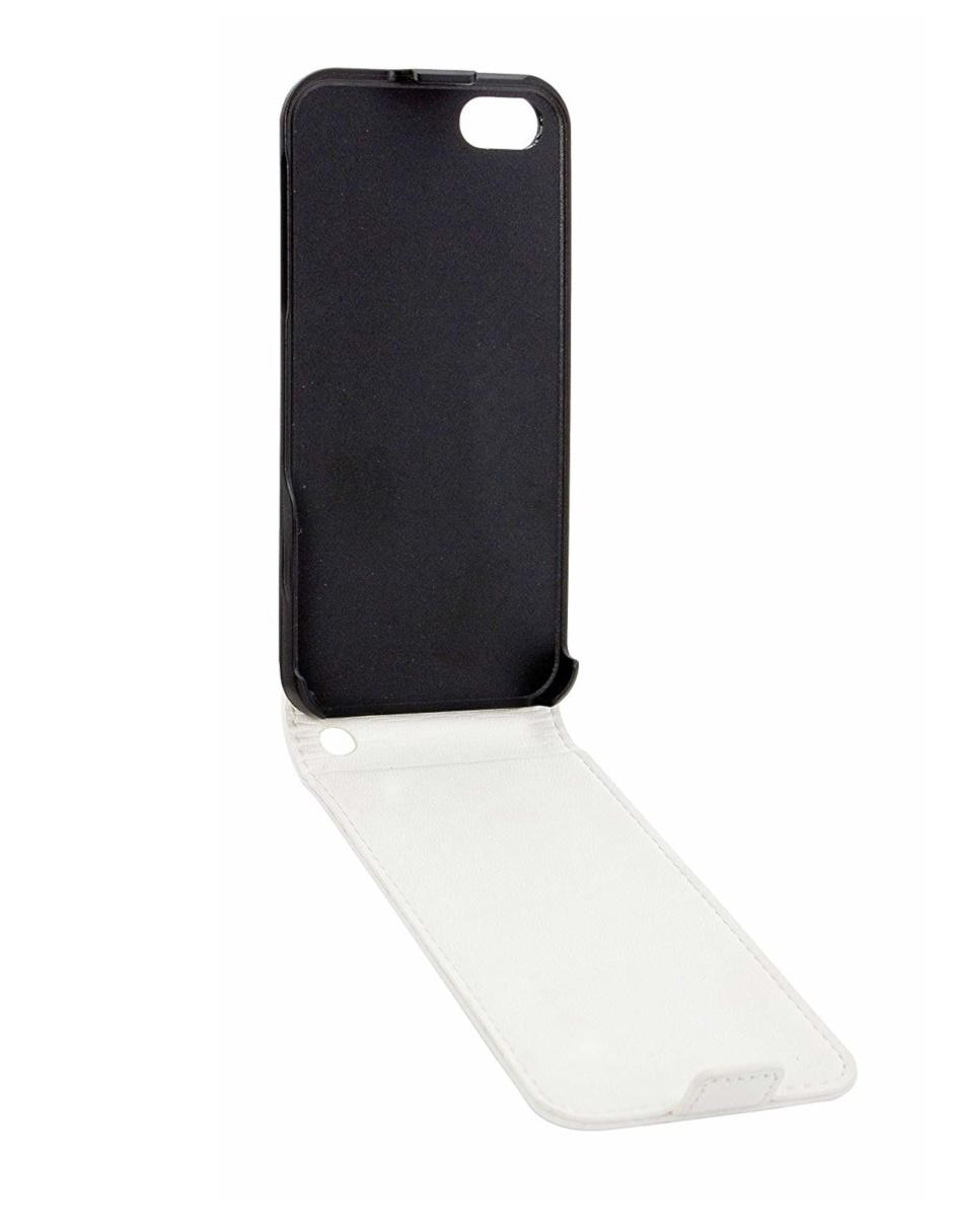Funda para iPhone 5, 5S y SE Flipcover blanca Funda para iPhone 5, 5S y SE Flipcover blanca