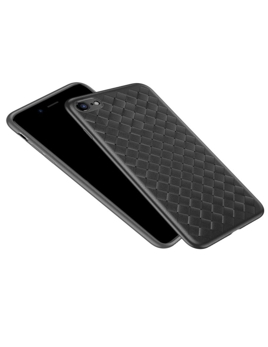 Funda iPhone 7 y 8 Tipo Piel Diseño Tejido 2