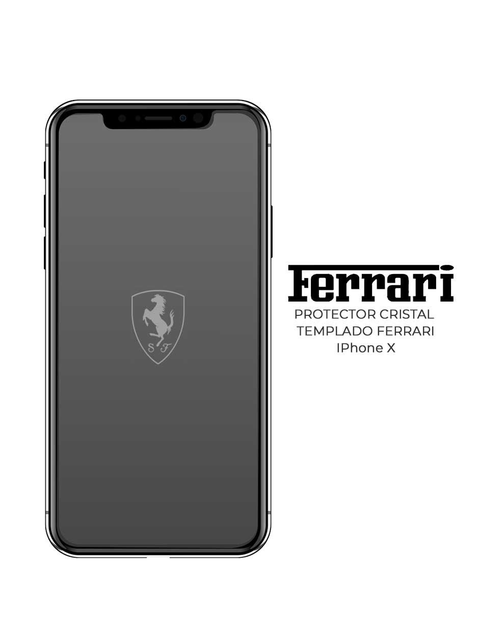 Mica Cristal Protector Pantalla 9h Ferrari iPhone 6+/ 7+/ 8+