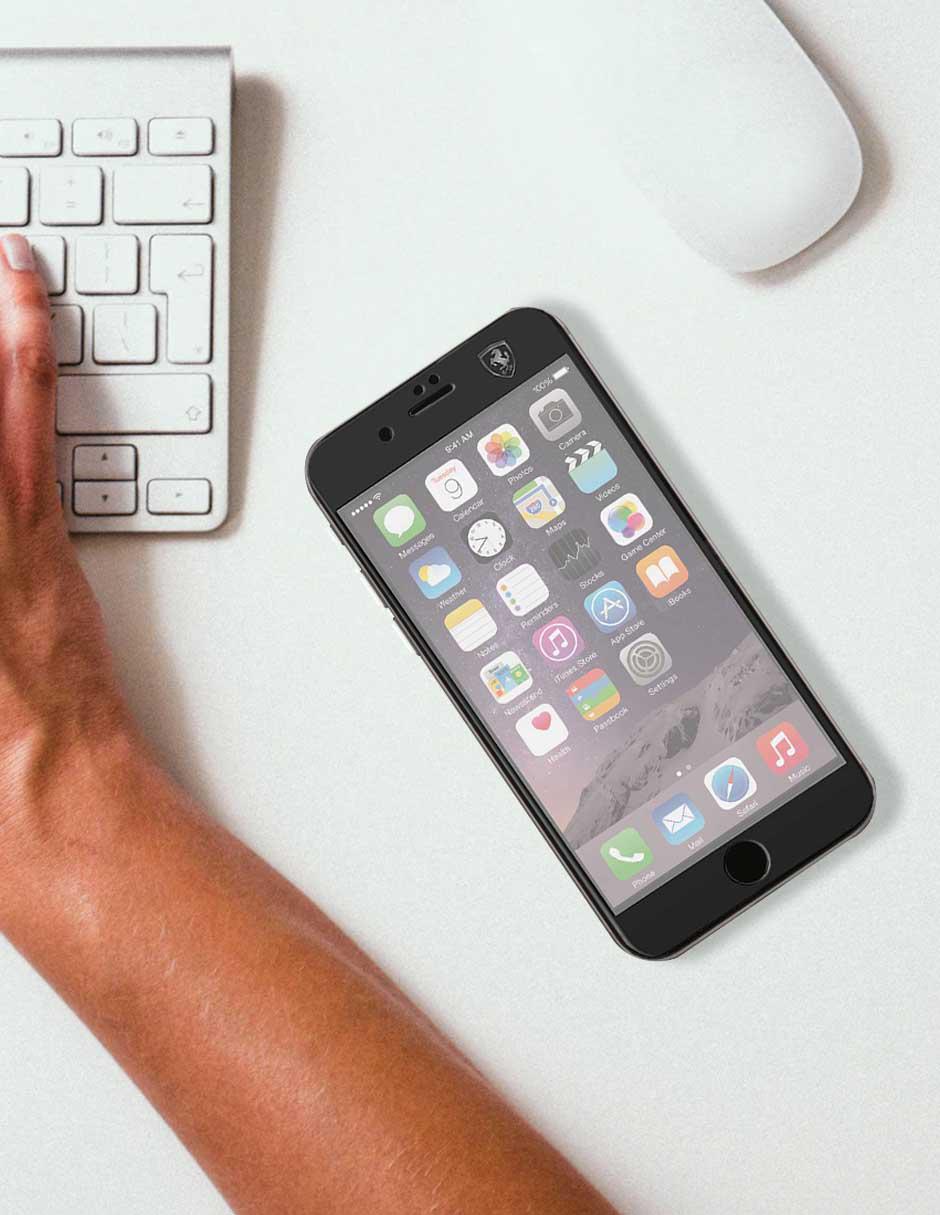 Mica Cristal Templado para iPhone 7, 8 Plus 8