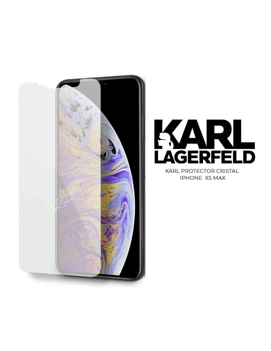 Mica Karl Lagerfeld Cristal Templado para iPhone XS Max