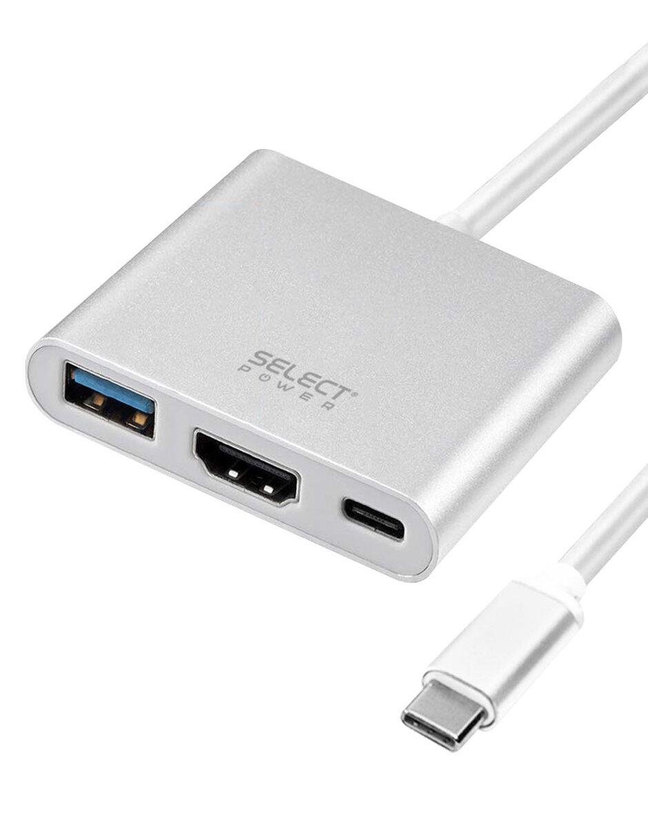 Adaptador USB-C a HDMI + USB + TIPO C ADAPC-SP 2