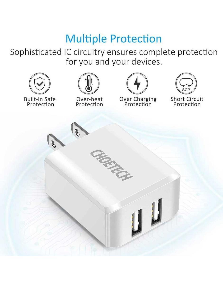 Cargador pared USB tipo A 2