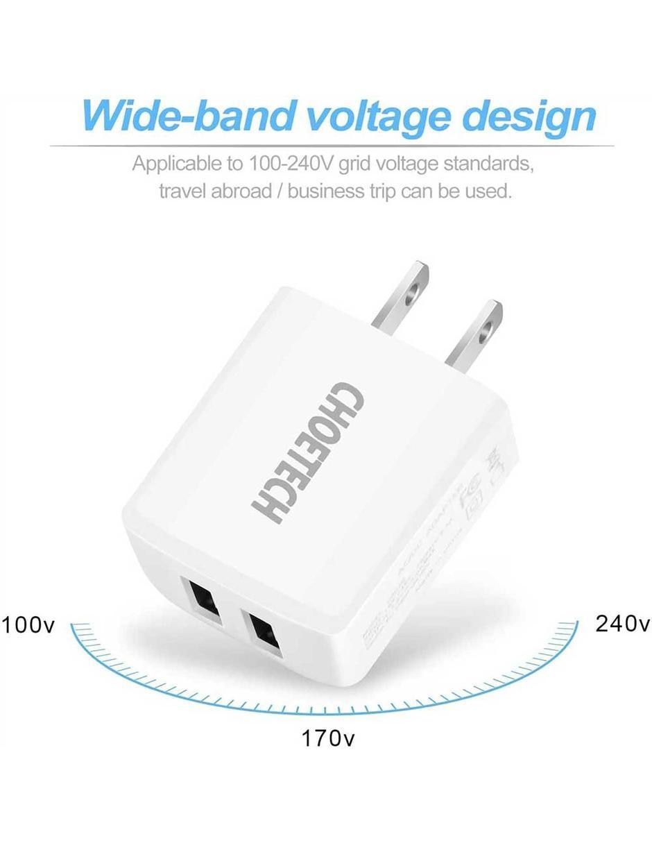 Cargador pared USB tipo A 3