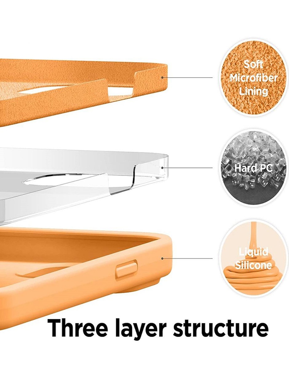 FUNDA PARA IPHONE, SIN TAMAÑO, NARANJA