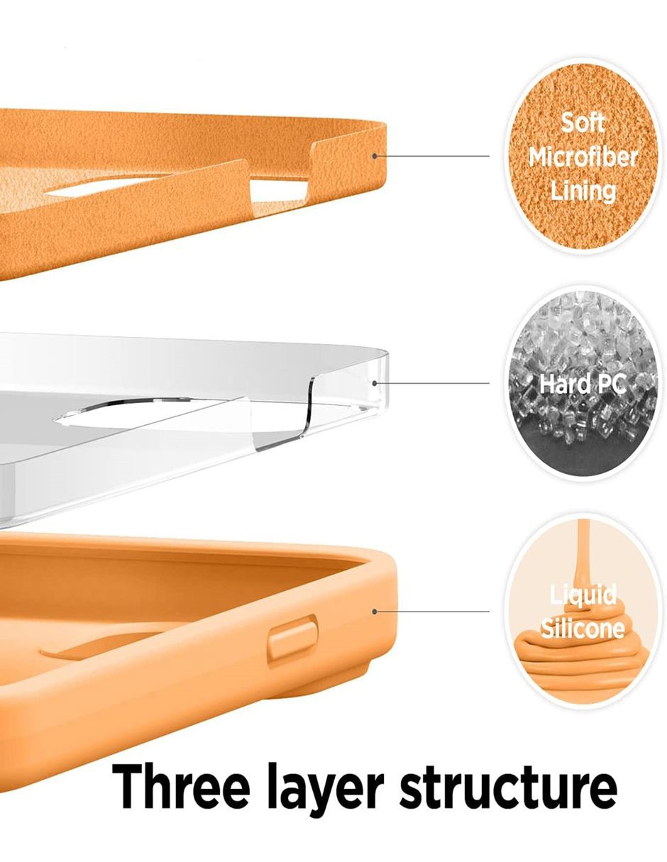 FUNDA PARA IPHONE, SIN TAMAÑO, NARANJA