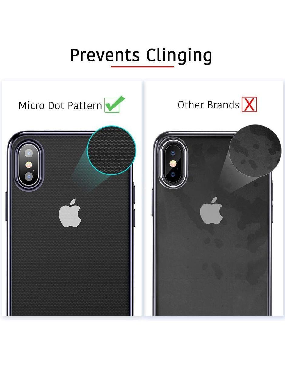 Funda Essential Slim delgada para iPhone XS Max borde 8