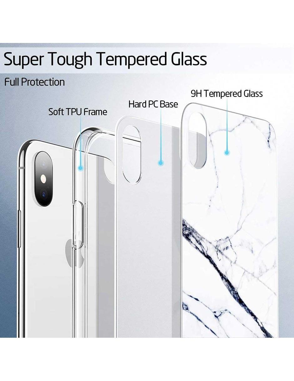 Funda Mimic para iPhone X y Xs cristal marmol 2