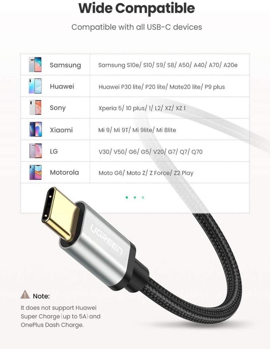 Cable USB A a tipo USB C de 2 m 3
