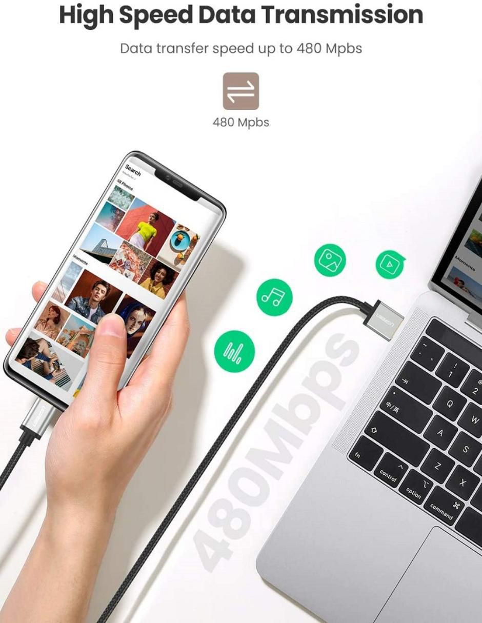 Cable USB A a tipo USB C de 2 m 6