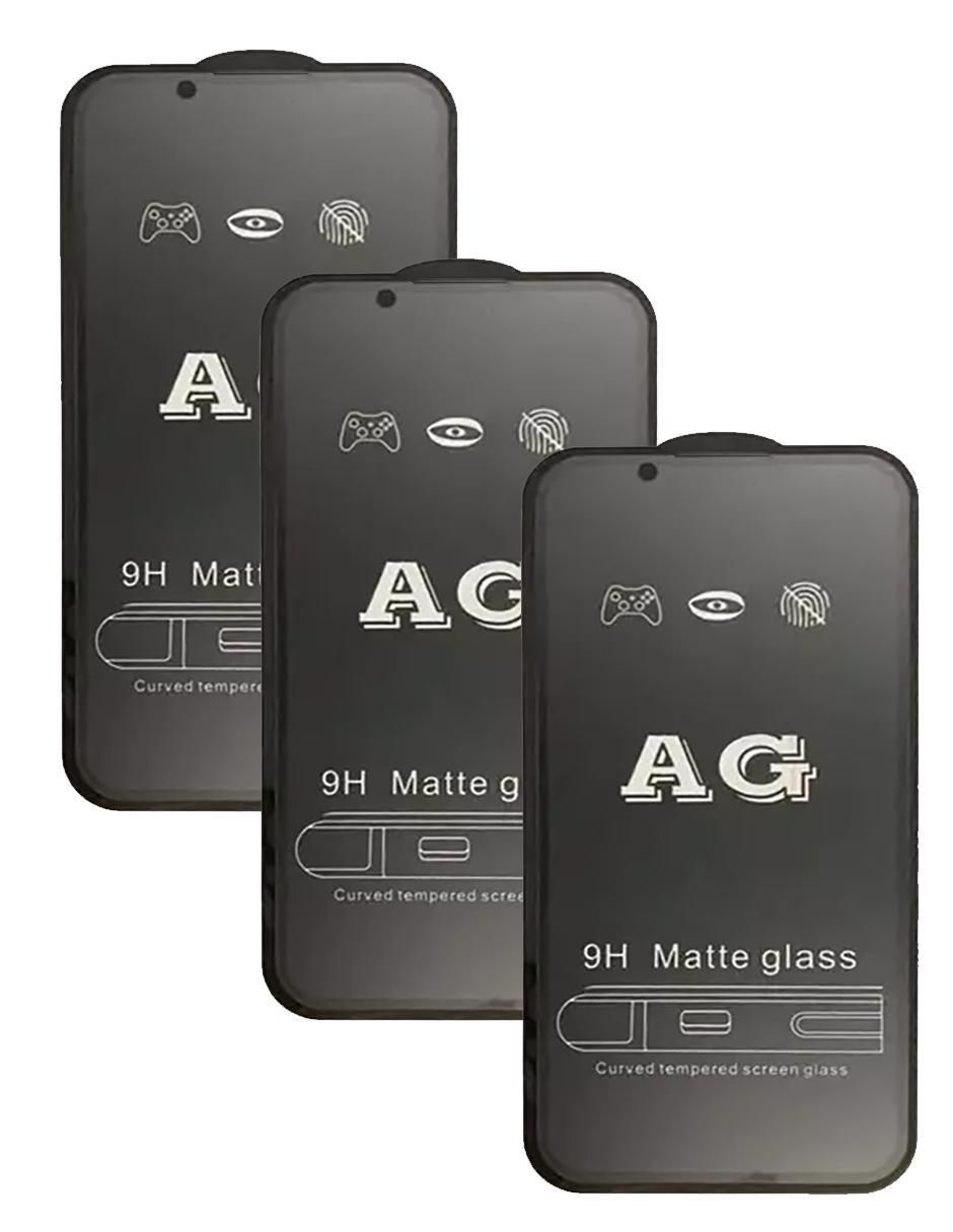 Set 3 Micas para iPhone 13 Pro cristal templado