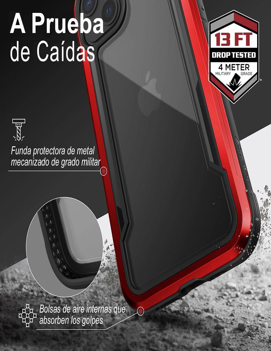Funda para iPhone 13 Raptic Shield de aluminio 4