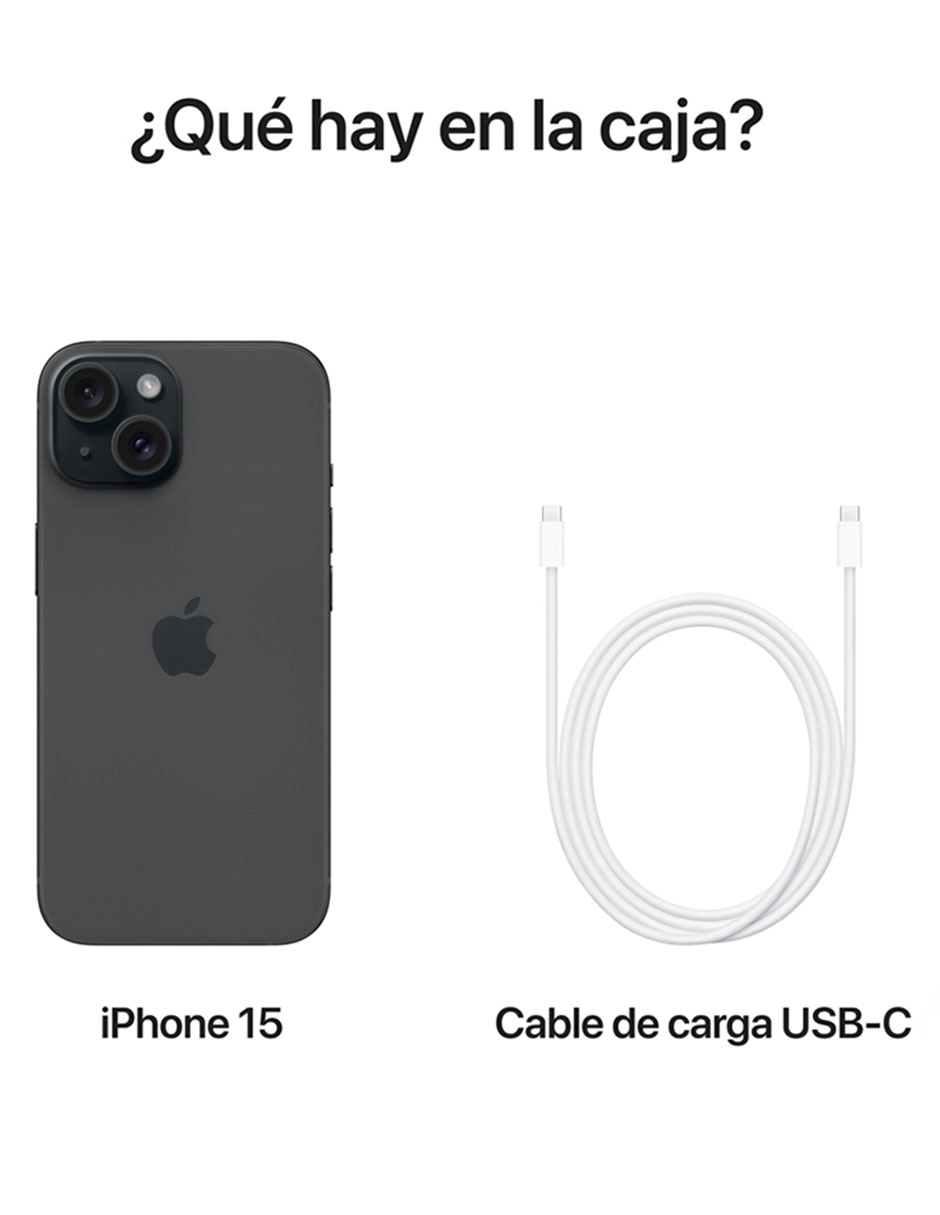 APPLE IPHONE 15, 256 GB, NEGRO