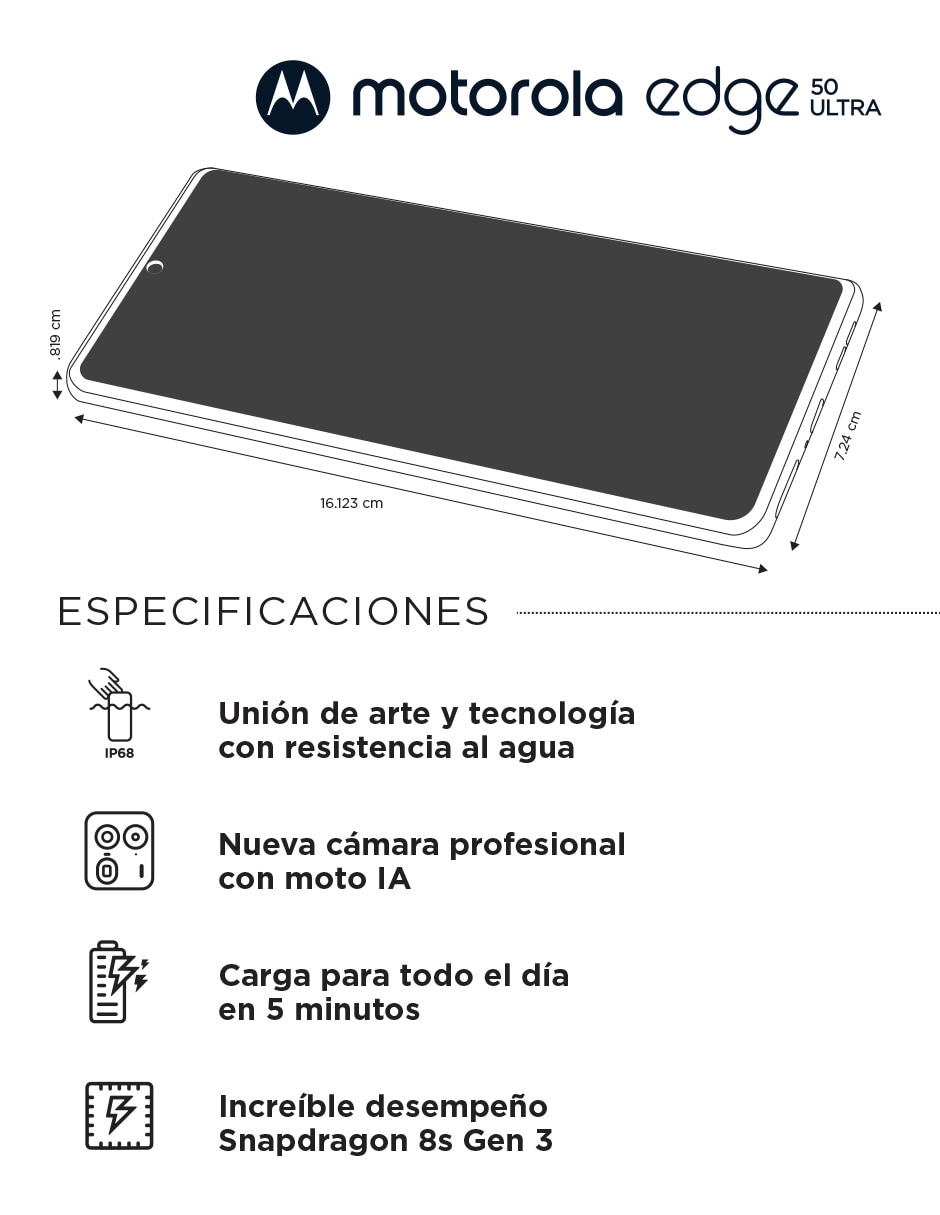 Moto Edge 50 Ultra POLED 6.6 pulgadas 9