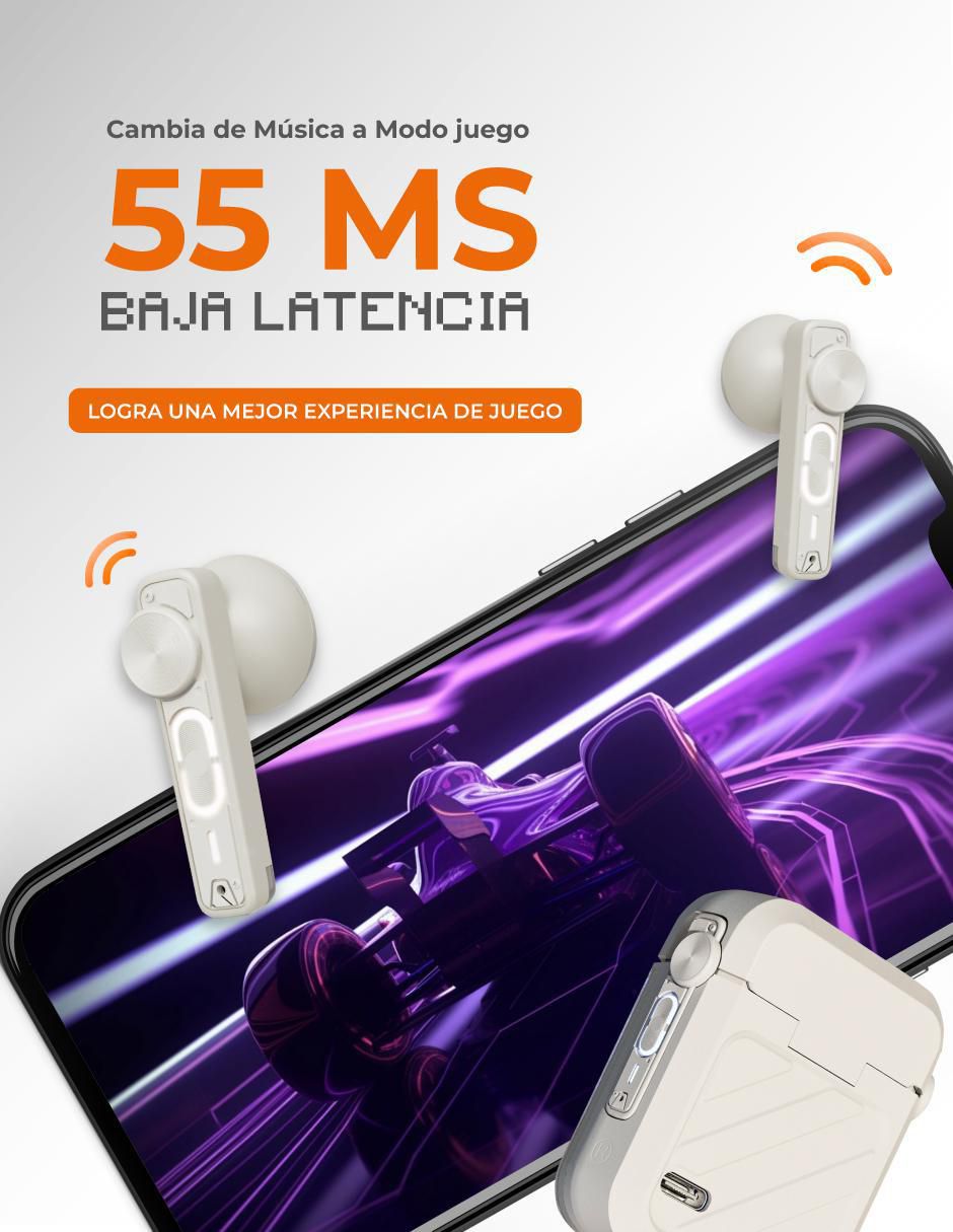Audífonos In-Ear Dark Vórtex inalámbricos con cancelación de ruido 4