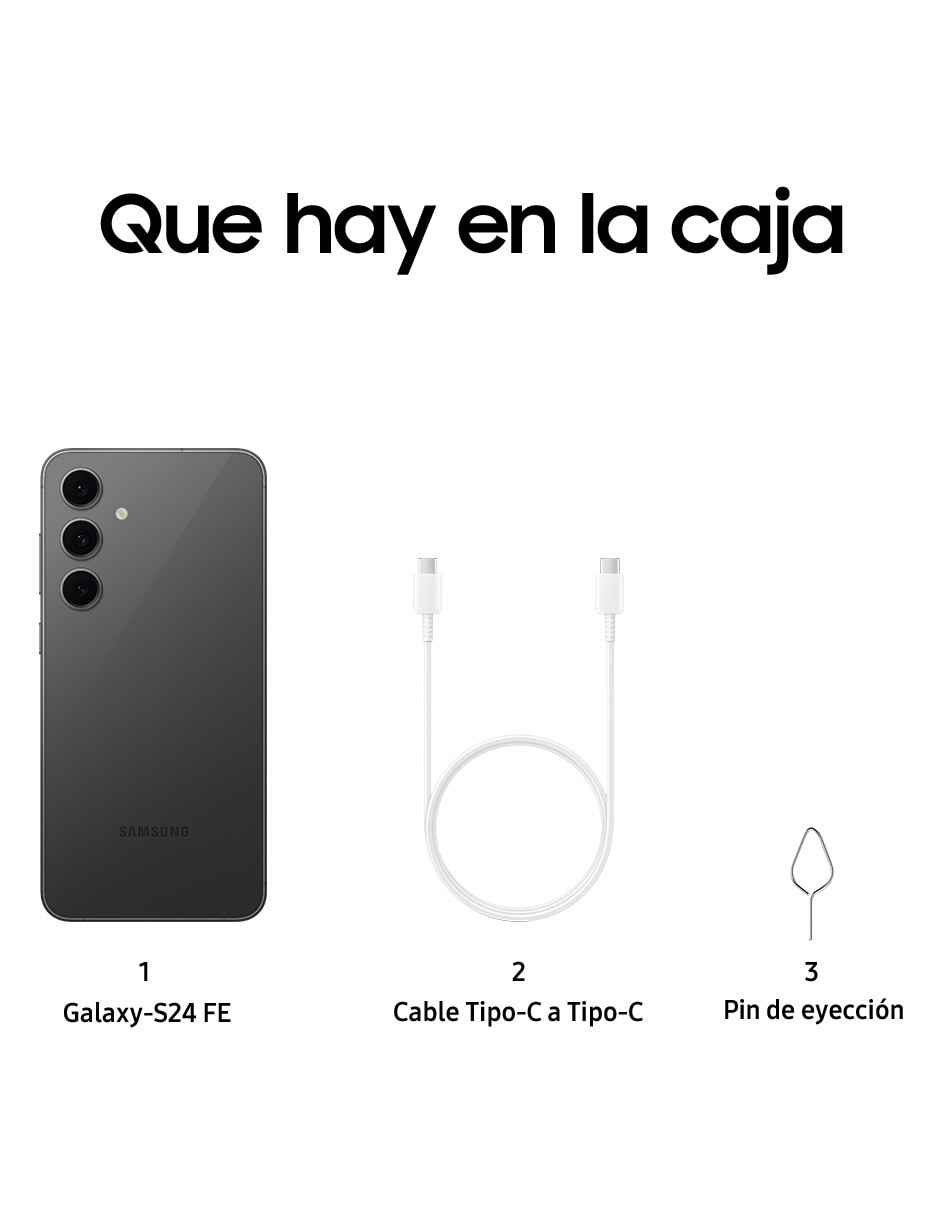 SAMSUNG GALAXY S24 FE, 256 GB, NEGRO