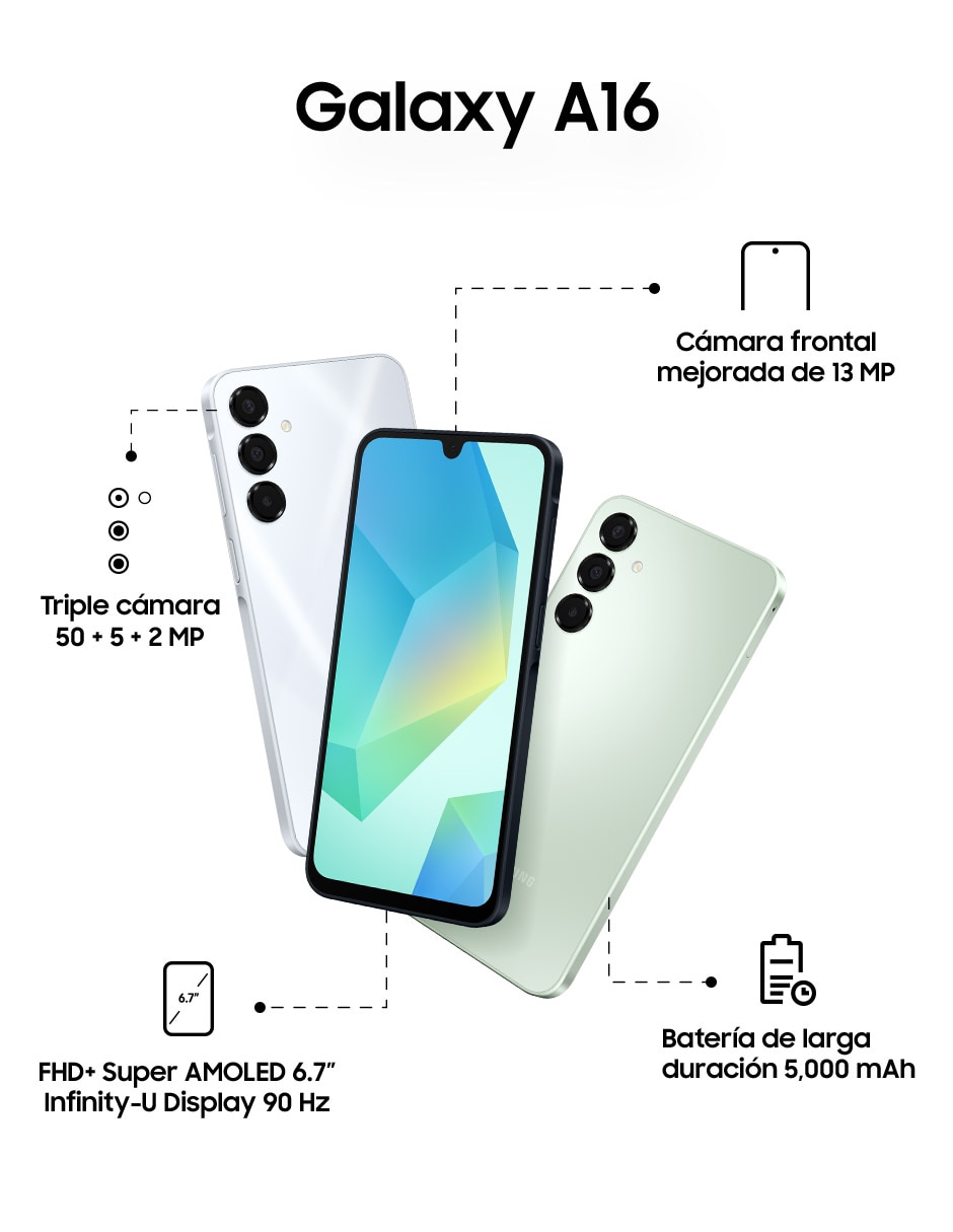 Galaxy A16 Super AMOLED 6.7 pulgadas 2