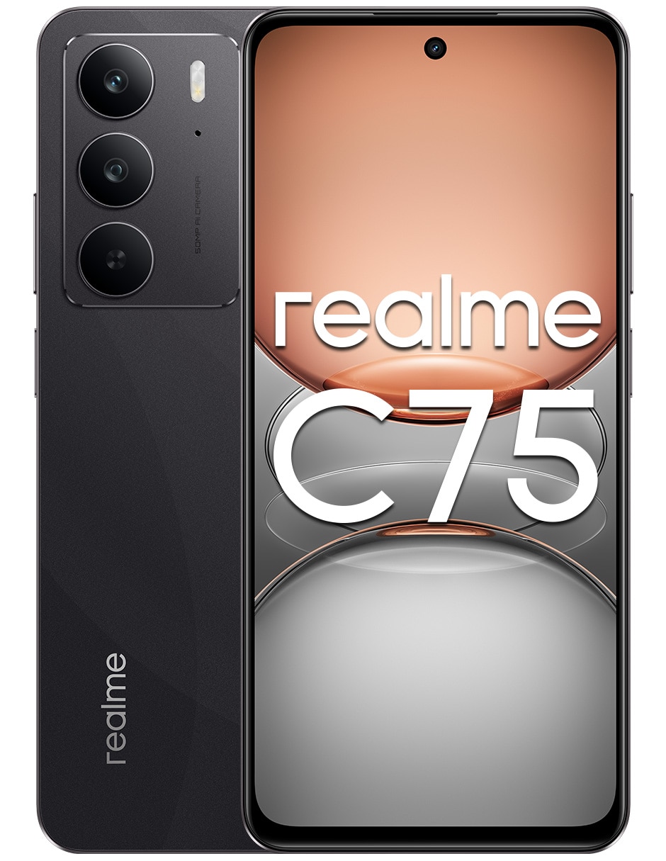TELCEL REALME C75, 256 GB, NEGRO
