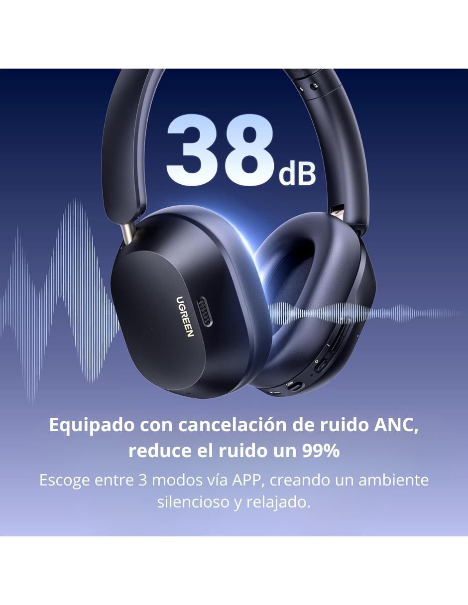 Audífonos On-Ear Hitune Max5C inalámbricos con cancelación de ruido 3