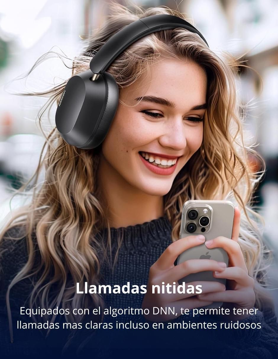 Audífonos On-Ear Hitune Max5C inalámbricos con cancelación de ruido 4