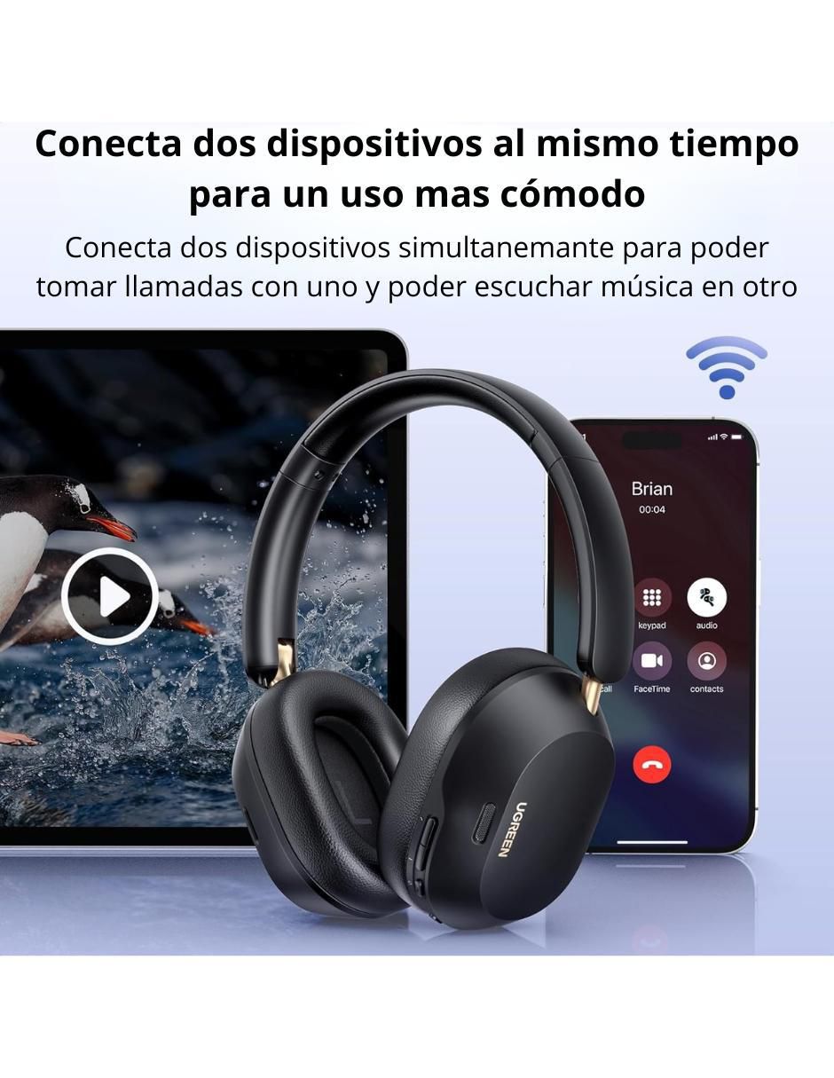 Audífonos On-Ear Hitune Max5C inalámbricos con cancelación de ruido 5