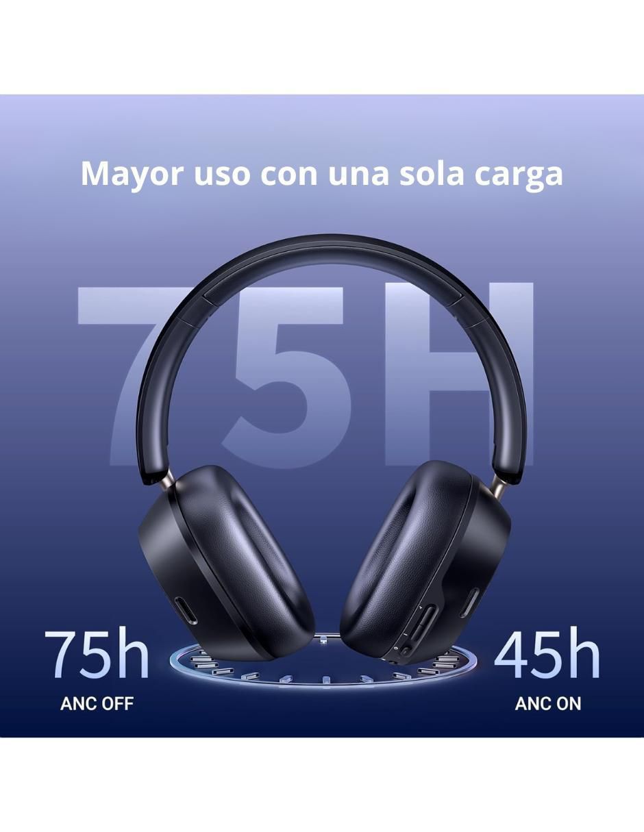 Audífonos On-Ear Hitune Max5C inalámbricos con cancelación de ruido 6