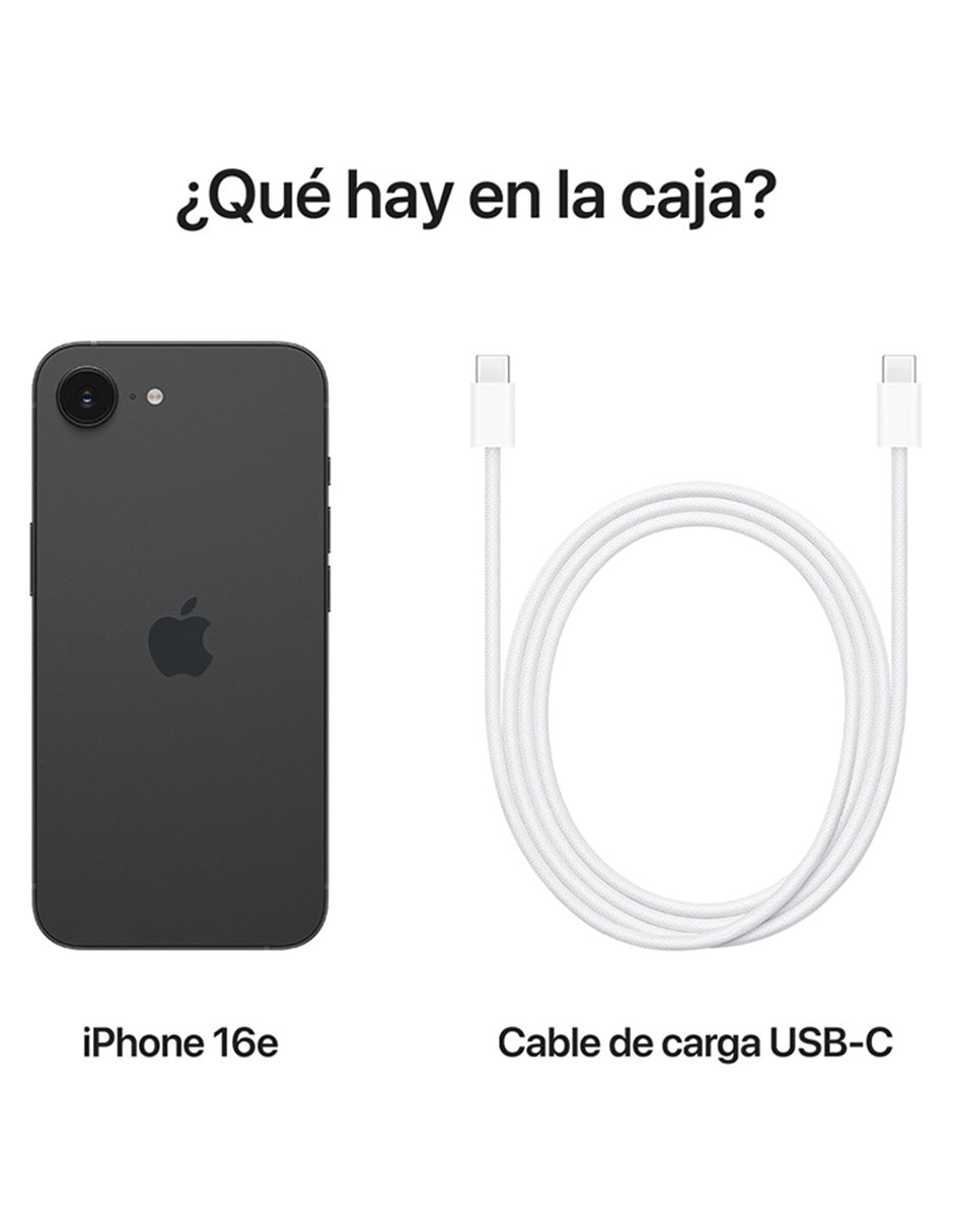 APPLE IPHONE 16E, 128 GB, NEGRO