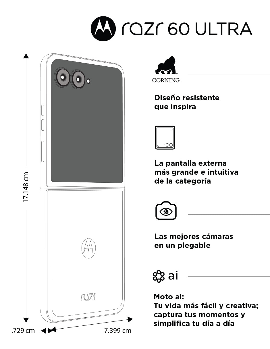 MOTOROLA RAZR 60 ULTRA, 1 TB, ROJO