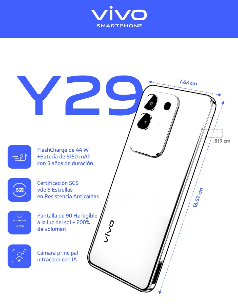 Y29 LCD 6.6 pulgadas AT&T 7
