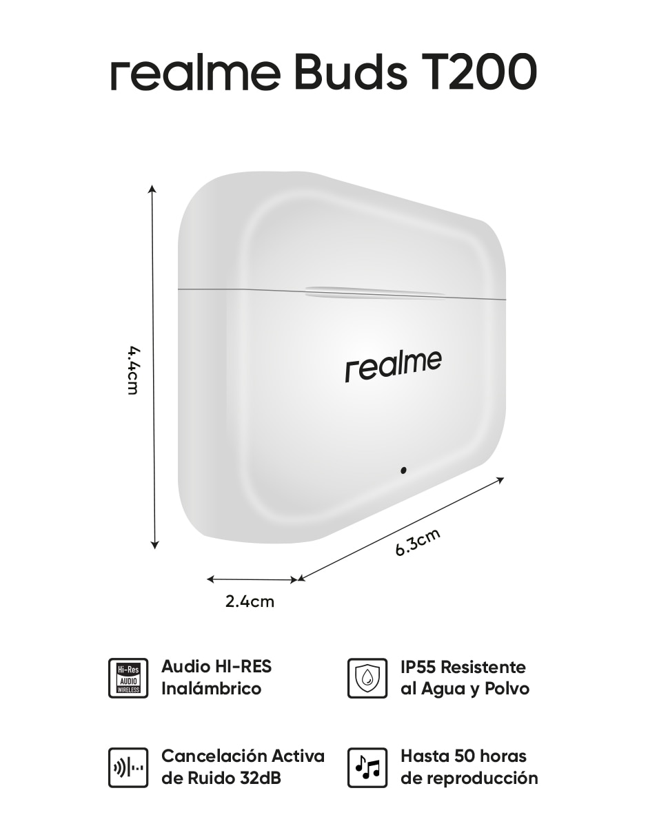 REALME T200, MORADO