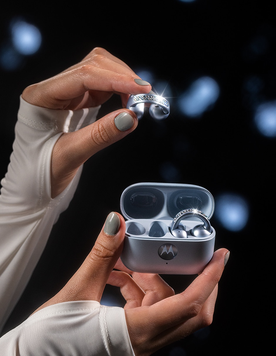 Audífonos on-ear Moto Buds Loop collections crystals by Swarovski inalámbrica con cancelación de ruido 2