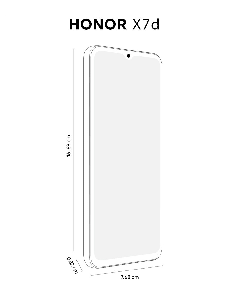 Honor X7D LCD 6.7 pulgadas Telcel