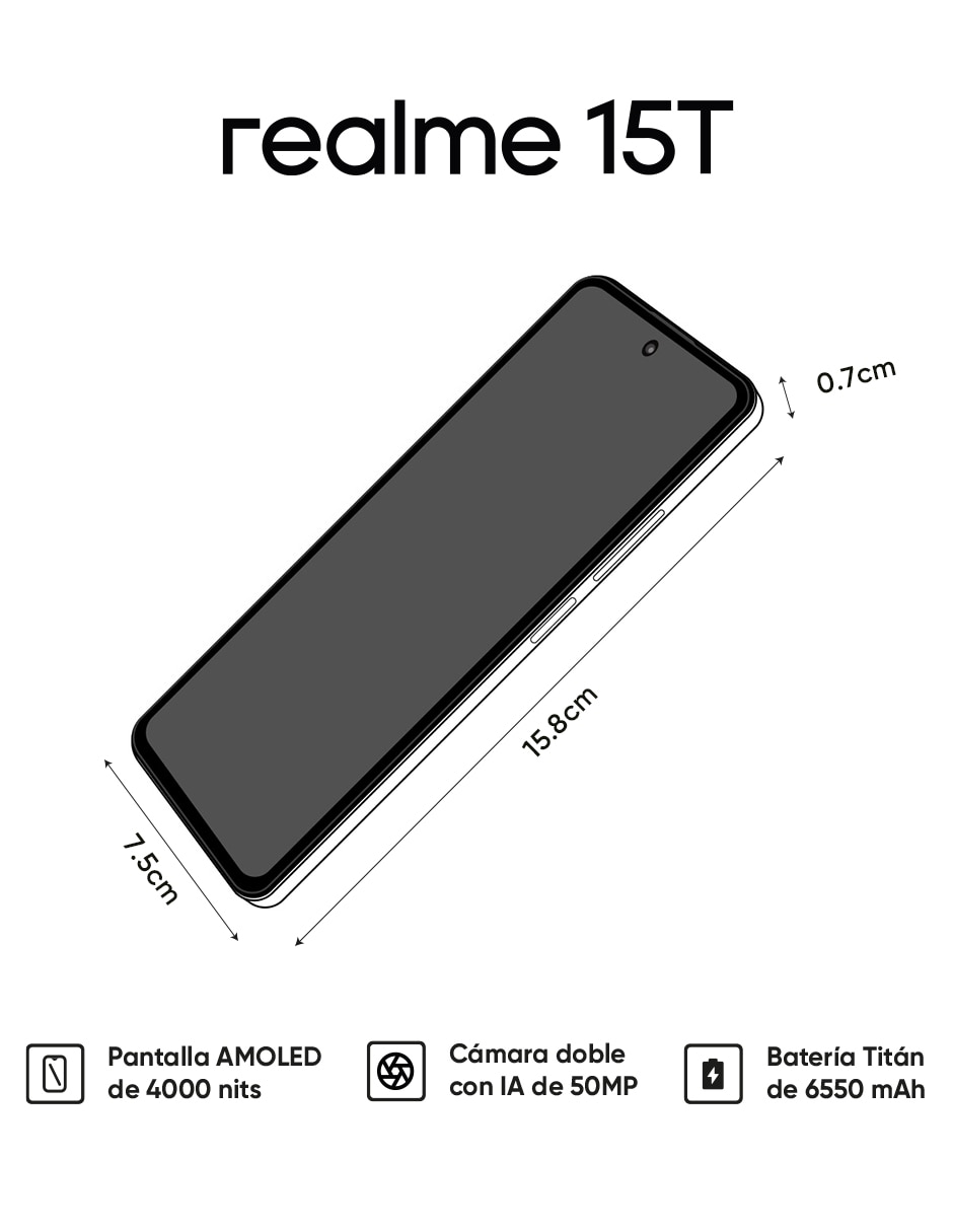 15T AMOLED 6.57 pulgadas Telcel 7
